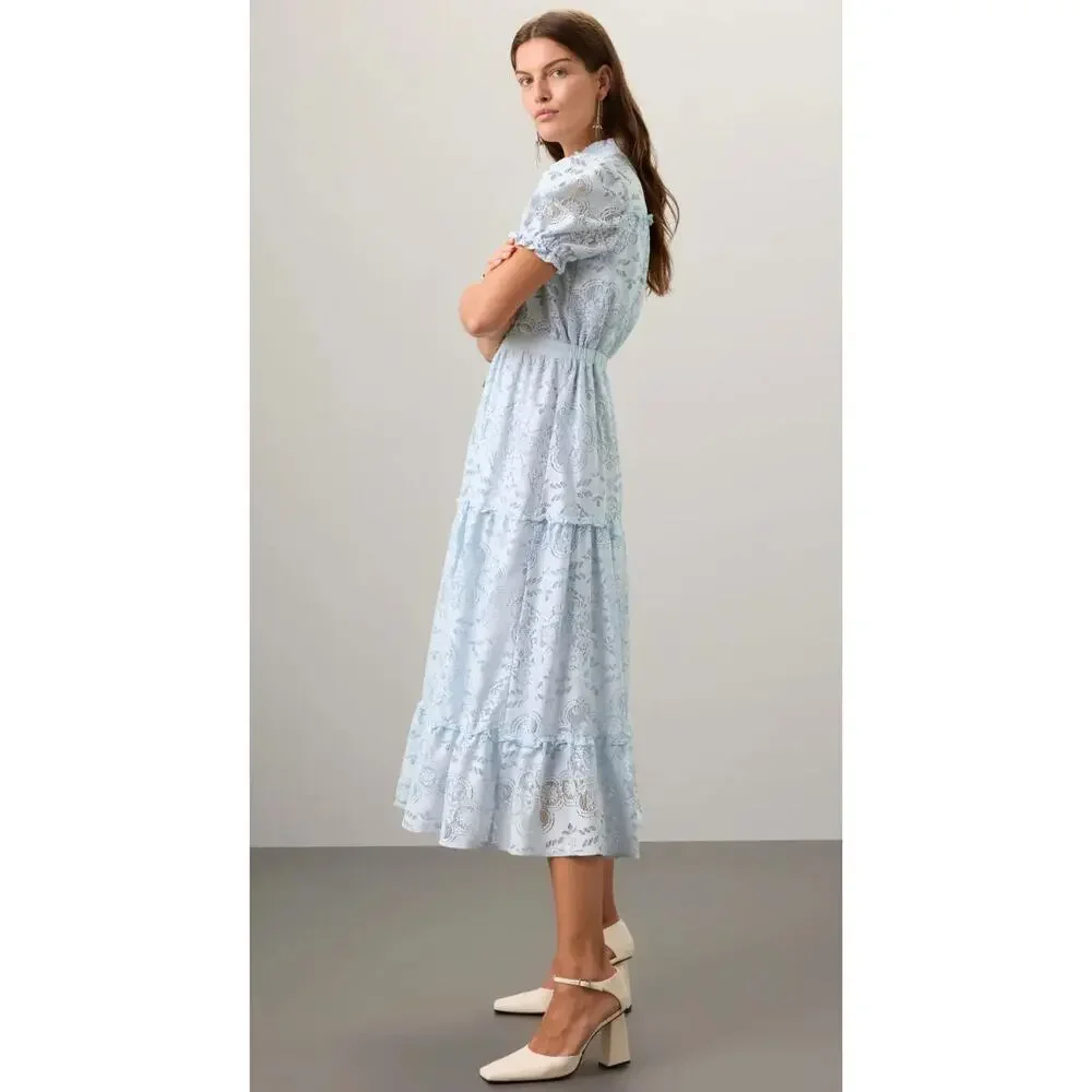 Pamela Love x RTR Blue Lace Victorian Dress Size XL - Picture 2 of 8